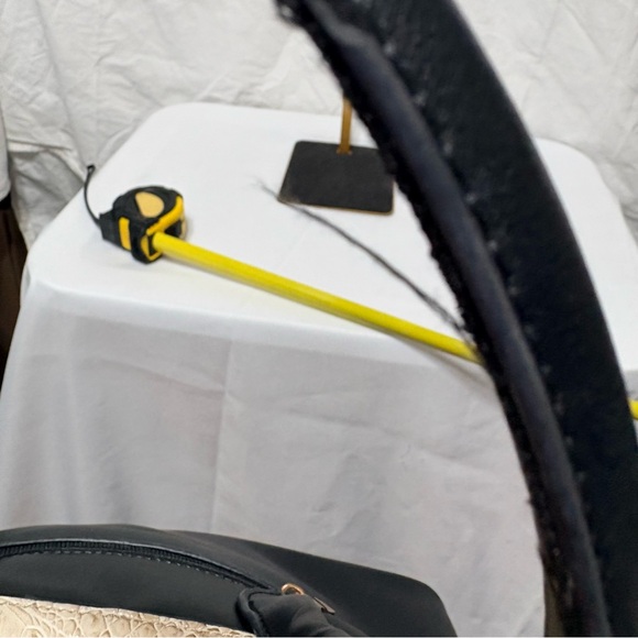 Women's Croc-Embossed Shoulder Bag - Black, Tan, Brown - Picture 13 of 15